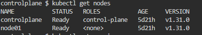 Listing Kubernetes Nodes