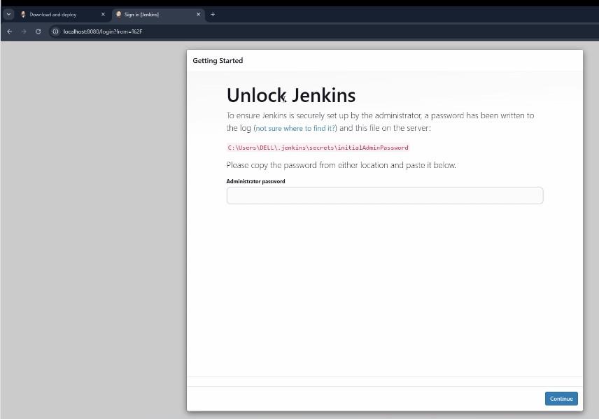Access Jenkins on Your Browser