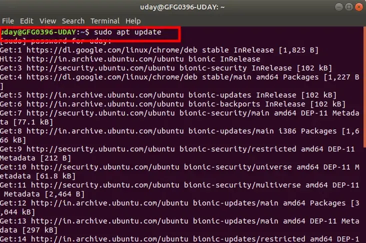 apt-update