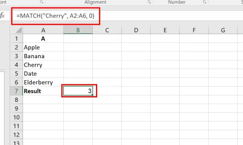 MATCH Function in Excel With Examples