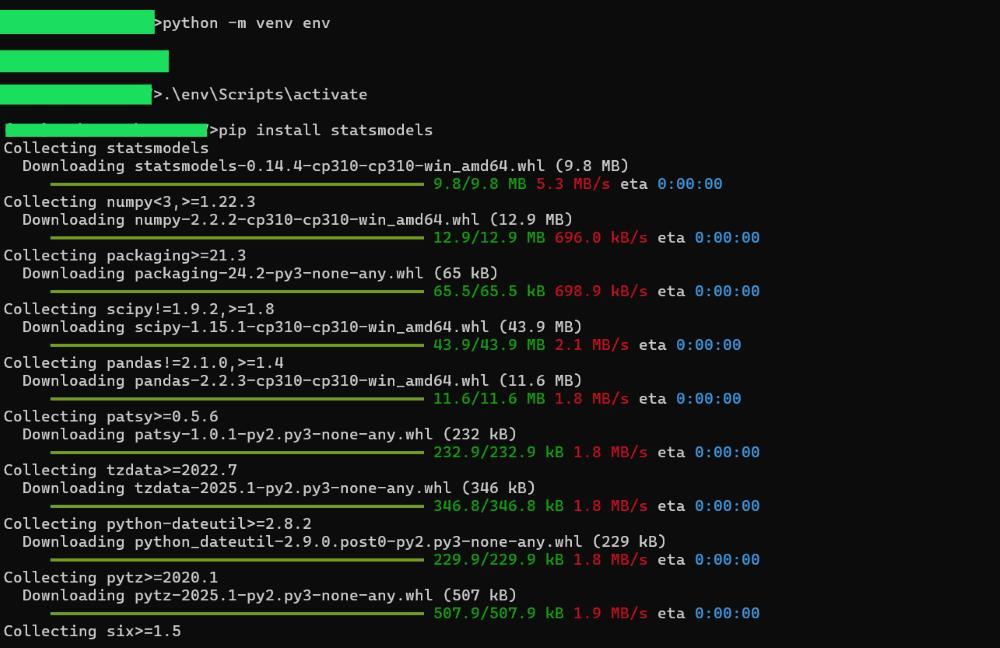 install-statsmodel