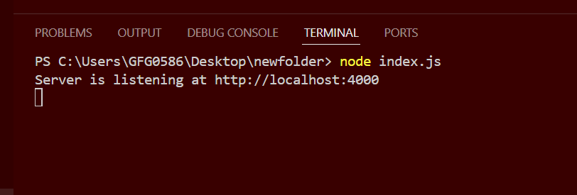 Terminal-Output