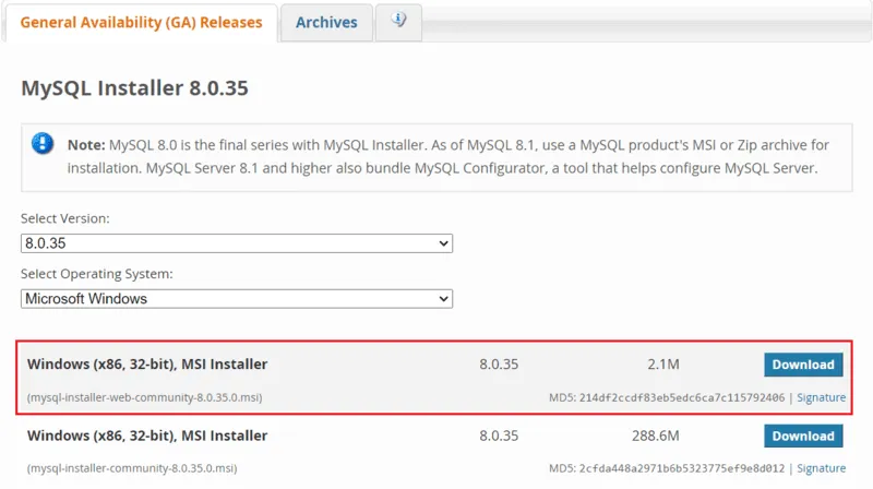 Install-MySQL-step1