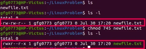 chmod