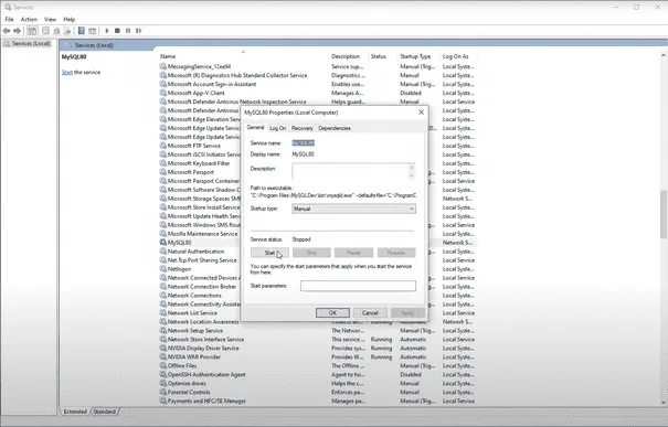 start-Mysql