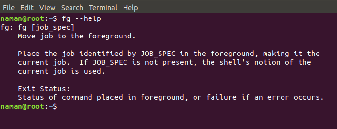 fg --help