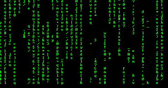 A Falling-Matrix on command line using C++