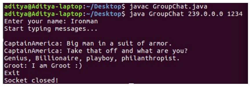 multicast socket api in java