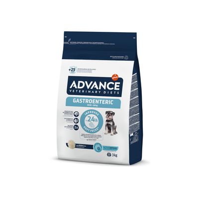 ADVANCE Veterinary Diets Gastroenteric Mini dla psów do 10 kg, poprawia konsystencję miękkiego kału w 24 godziny, z kurczakiem, Active Defense, 3 kg.