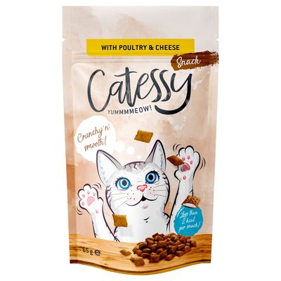 Catessy Snack with poultry & cheese, Crunchy’n’smooth!, Less than 2 kcal per snack!, 65 g