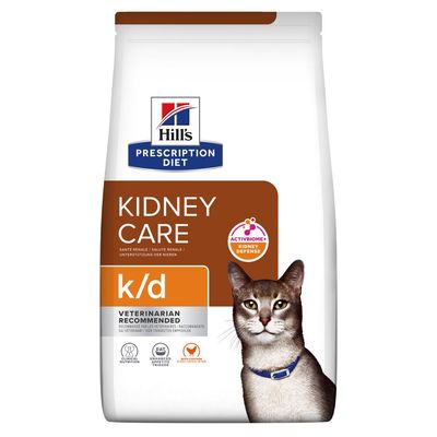 Hill's Prescription Diet k/d Katzenfutter mit Huhn, Unterstützung der Nieren, ActiveBiome+ Kidney Defense.