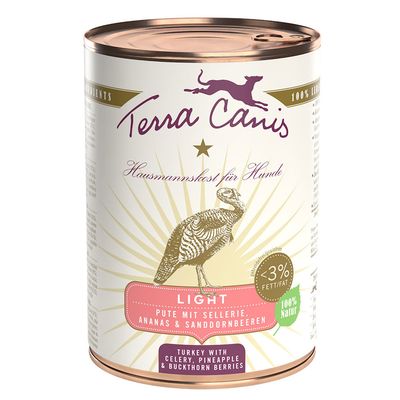 Terra Canis Hausmannskost para perros, Light ternera con calabaza, mango y alcachofa, menos de 3% de grasa, 100% natural.