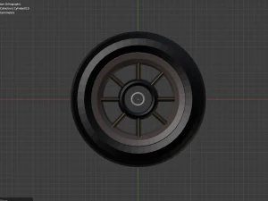 roda de m&aacute;quina Modelo 3D
