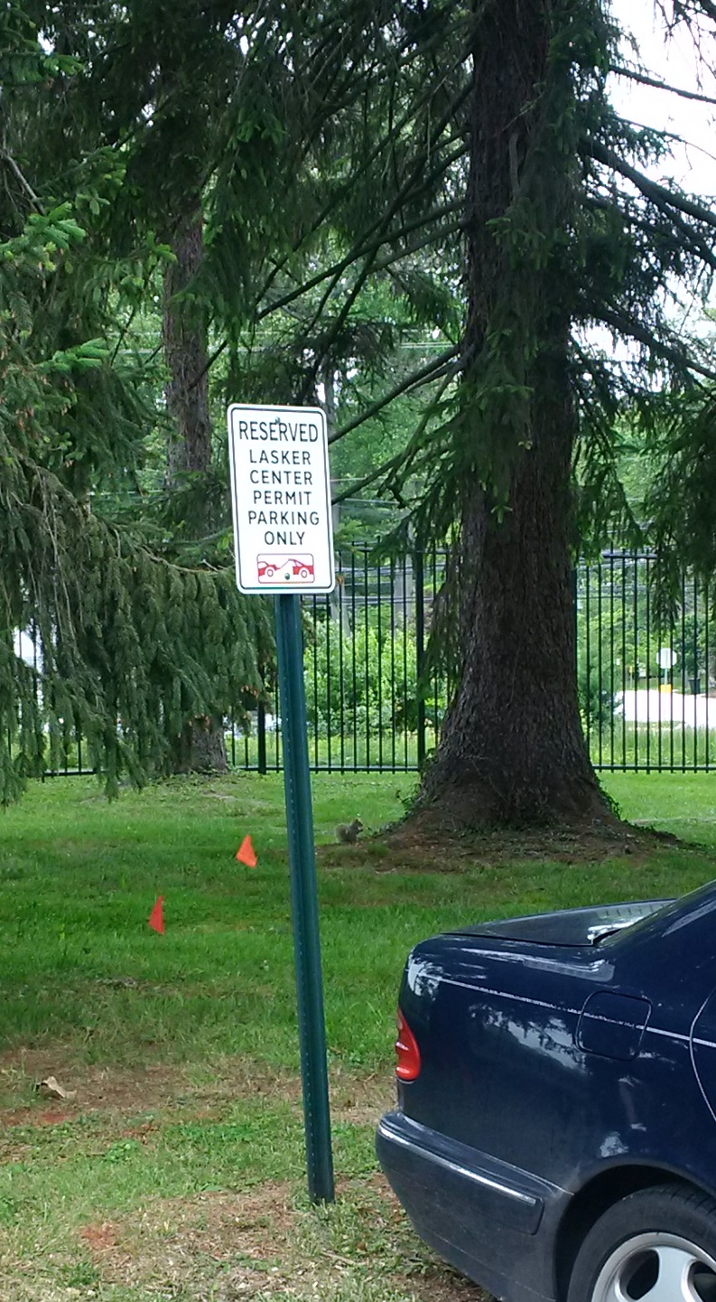 Image of Building 60 Parking Sign