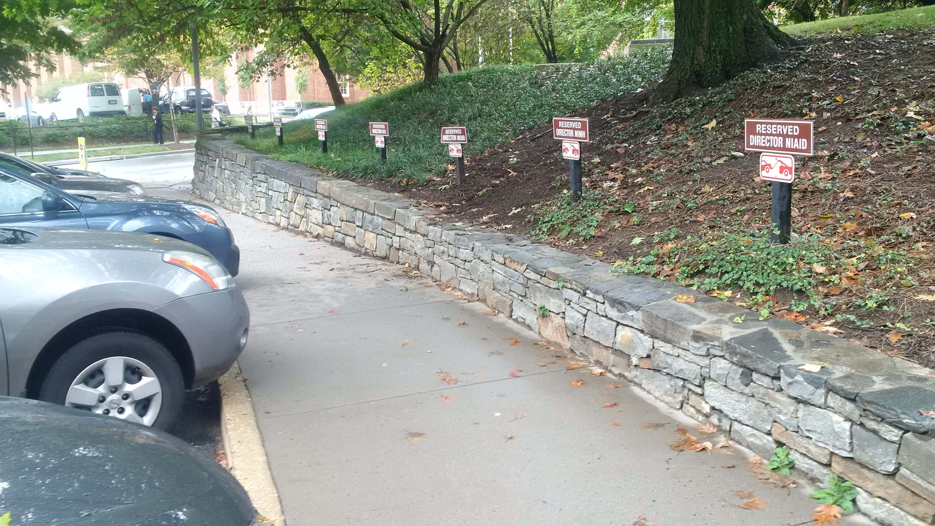 Image of NIH Reserved Parking Sign