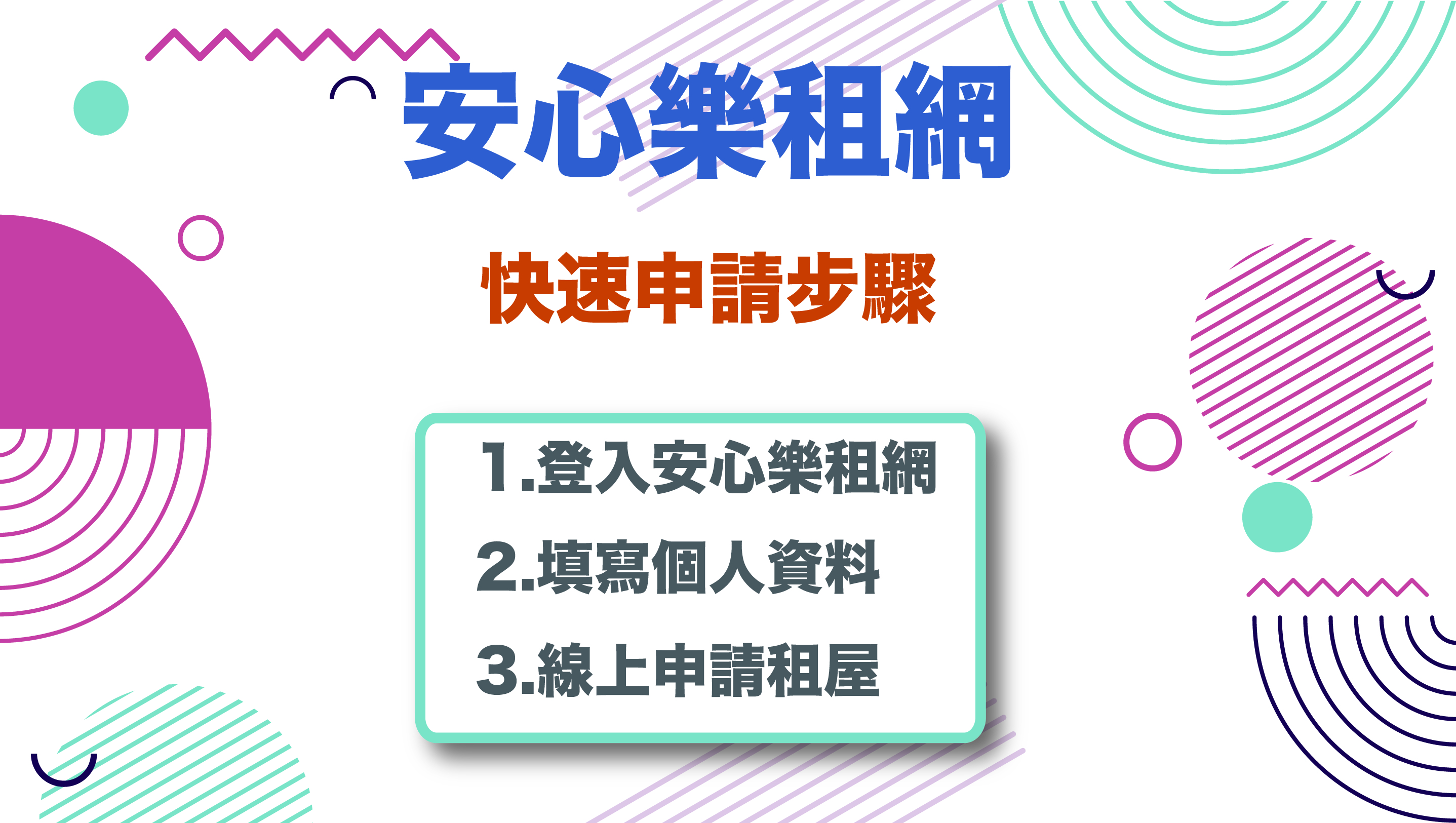 安心樂租網快速申請步驟