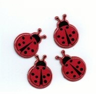 Ladybug Brads