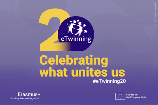 eTwinning 20th anniversary banner