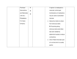 Prioritized 
Interventions, 
and Rationales 
(14th ed.). 
Philadelphia: 
F.A. Davis 
Company. 
E 
R 
N 
 
 
if regimen is i