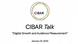 CIBAR Conference | Talk January 2025