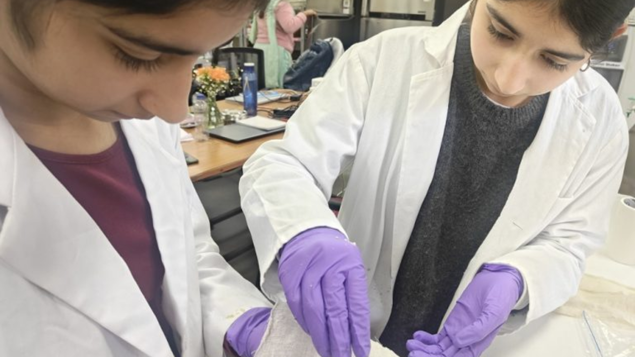The twin sisters developed Aqua Sattva using plant-based materials.