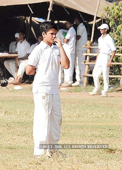 Jr Tendulkar plays Cricket