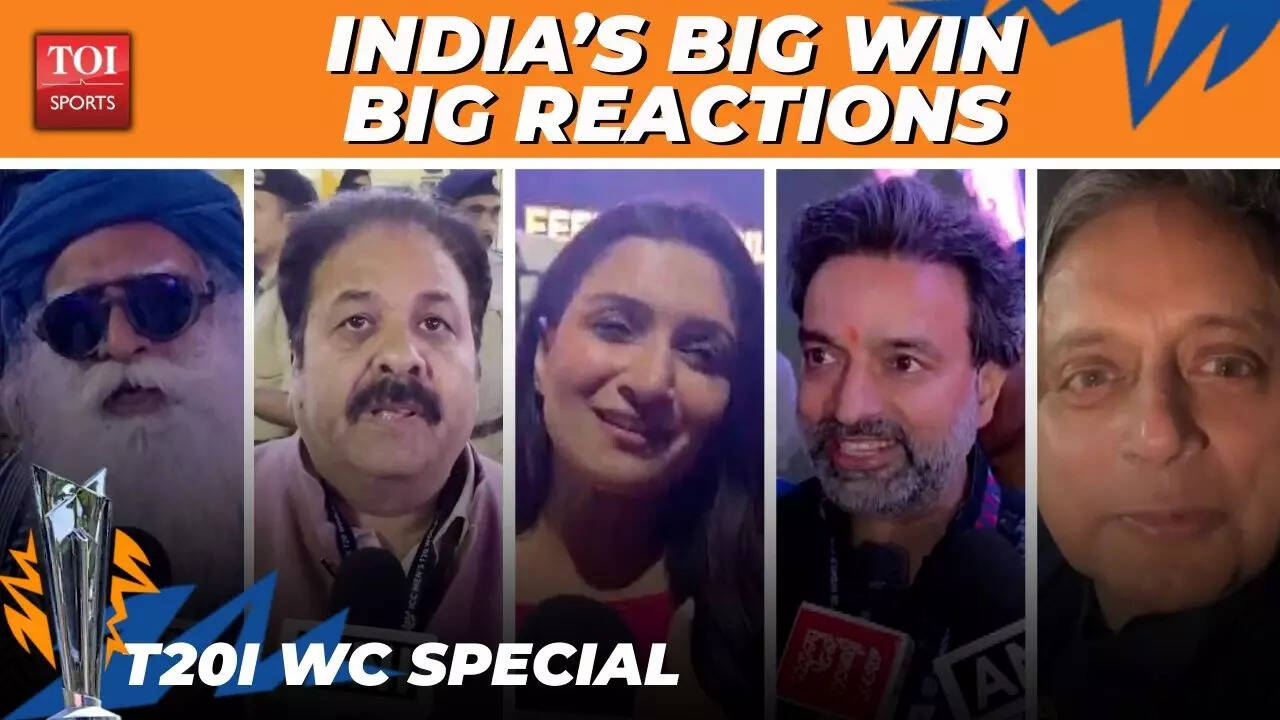 India&rsquo;s T20 World Cup win sparks celebrations | Rajeev Shukla, Tharoor & others react