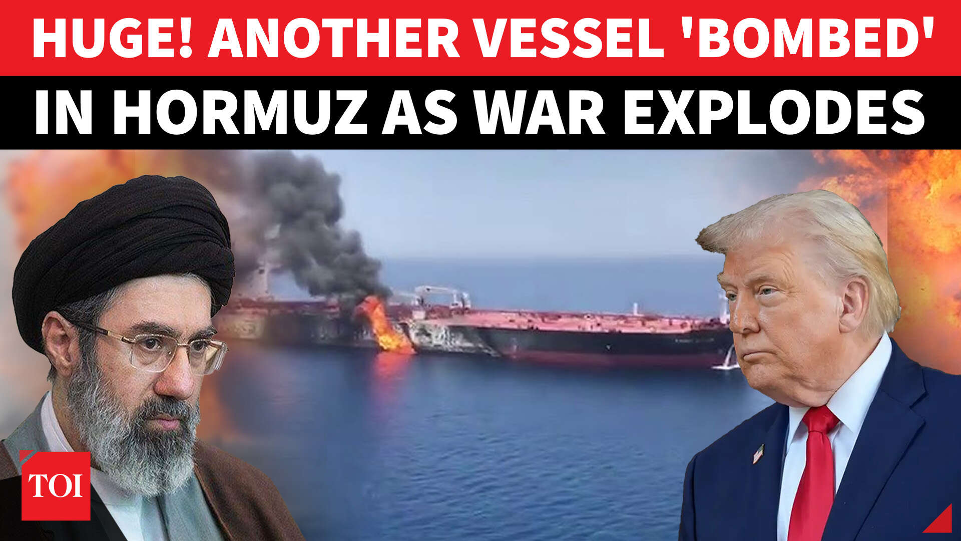 Drone Attack Rocks U.S.-Critical Hormuz Route, Tanker Struck As It Sails Out of Waterway | Watch