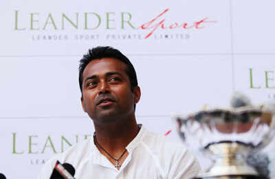 Leandar Paes at Press meet