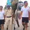 Article image for: Falta Strongman Paraded In Shorts By Cops After Arrest In Falta | Watch