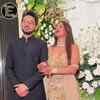 Article image for: Newlyweds Akansha Ranjan, <i class="tbold">Sharan</i> Sharma Shine at Reception