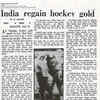 India regain men's hockey Olympic gold in Moscow
