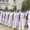 Article image for: Full dress rehearsal of NCC cadets for Guard of Honour at <i class="tbold">lucknow university</i>