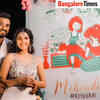 Article image for: Darling Krishna and <i class="tbold">Milana Nagaraj</i> snapped at their mehendi party