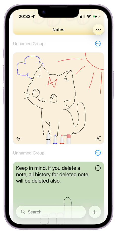 Drawing iPhone left
