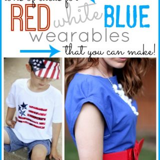 Red white blue outfits and accessories