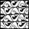 Zentangle pattern: Fluxogee. Image © Linda Farmer and TanglePatterns.com. ALL RIGHTS RESERVED. You may use this image for your personal non-commercial reference only. The unauthorized pinning, reproduction or distribution of this copyrighted work is illegal.