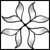 Zentangle pattern: Ocip. Image © Linda Farmer and TanglePatterns.com. ALL RIGHTS RESERVED. You may use this image for your personal non-commercial reference only. The unauthorized pinning, reproduction or distribution of this copyrighted work is illegal.