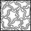 Zentangle pattern: Pangea. Image © Linda Farmer and TanglePatterns.com. ALL RIGHTS RESERVED. You may use this image for your personal non-commercial reference only. The unauthorized pinning, reproduction or distribution of this copyrighted work is illegal.