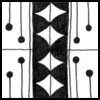 Zentangle pattern: Zona. Image © Linda Farmer and TanglePatterns.com. ALL RIGHTS RESERVED. You may use this image for your personal non-commercial reference only. The unauthorized pinning, reproduction or distribution of this copyrighted work is illegal.