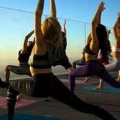 039 / Sunrise Yoga Class at SkySpace DTLA August 2017