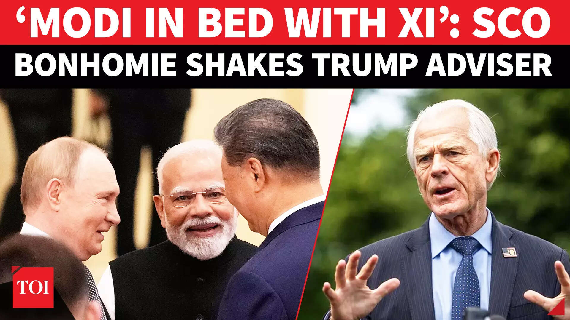 Trump&rsquo;s Trade Adviser Rages As Putin-Modi-Xi SCO Bonhomie &lsquo;Flips&rsquo; U.S.&rsquo; Tariff Gambit | &lsquo;SHAME&rsquo;
