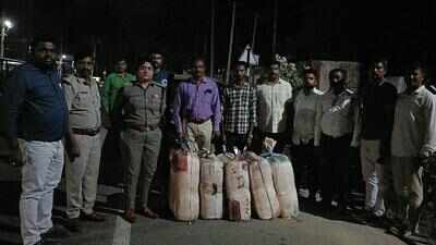 Mandya police seize 111 Kg ganja, arrest AP smuggler
