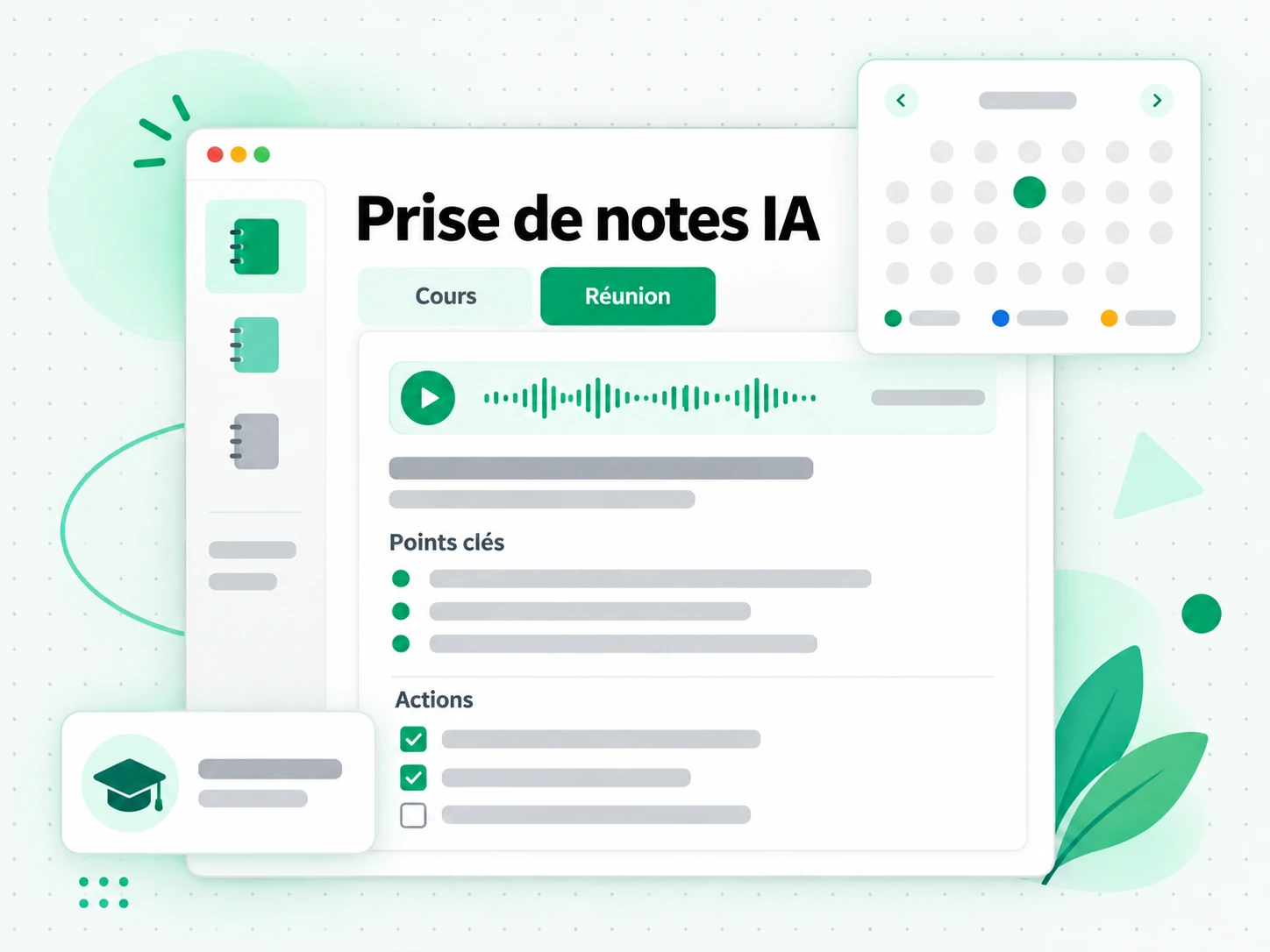 Prise de notes IA : transformer une transcription en notes de cours et de réunion