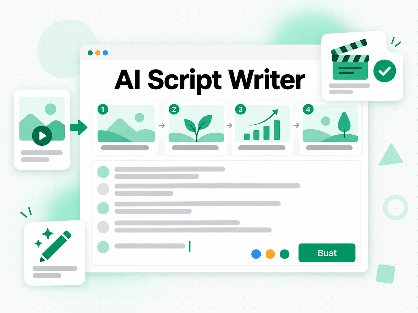 AI Script Writer: membuat ulang video dengan naskah atau bahasa baru dari transkripnya