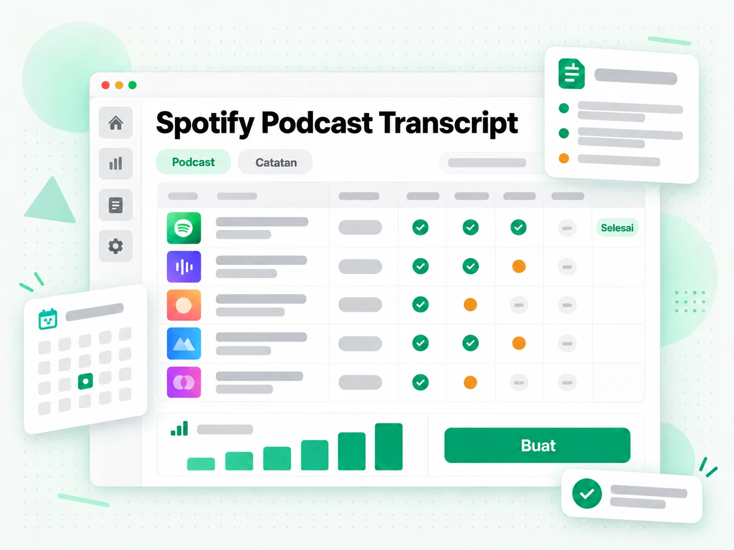 Transkrip podcast Spotify: membuat ulang catatan episode dan artikel dari transkrip podcast