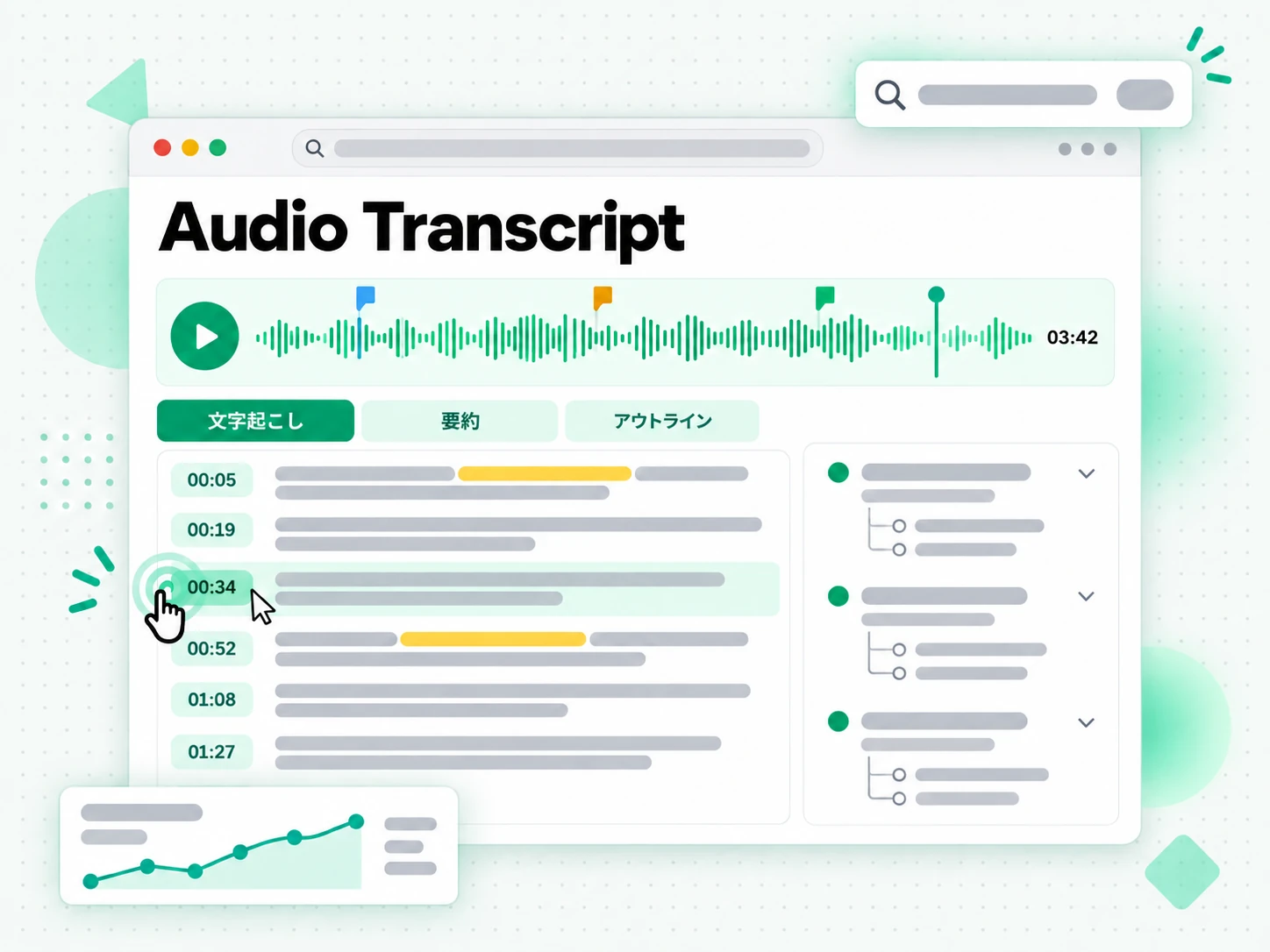 音声の書き起こしから作った要約・アウトライン・マインドマップ
