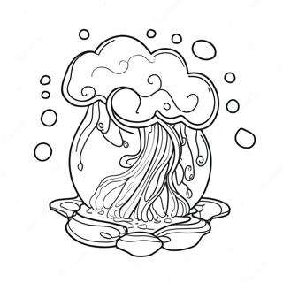 Pagina da Colorare Acqua Elementale
