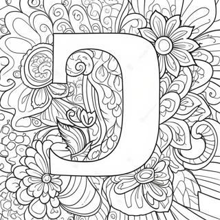 Página para colorear de la letra J alegre