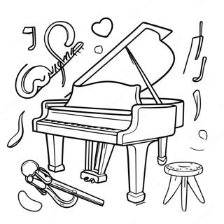 Página para Colorear Instrumentos